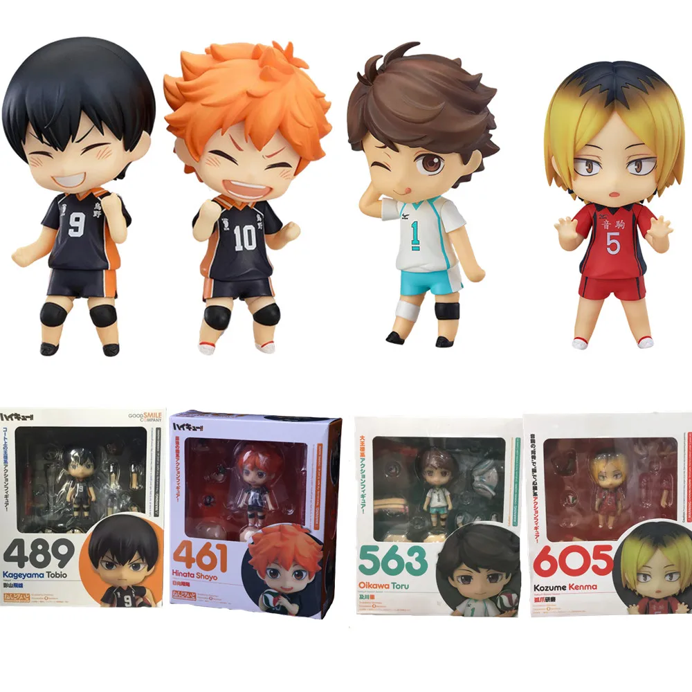 Anime Figure Haikyu Hinata Shoyo #461 Kageyama Tobio #489 Oikawa Tooru #563 Kozume Kenma #605 Cute Action Sport Kids Toys Doll