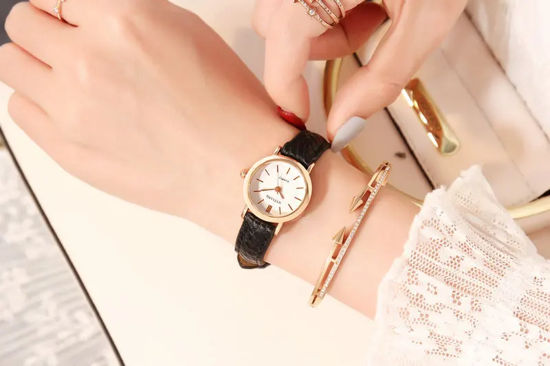 Top Clock Women Watches Ladies Rose 