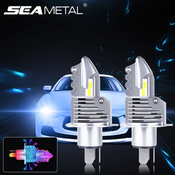 

H4 Led Car Headlight H4 Led Bulb 12V 24V Car/motorcycle Headlight Bulbs High Beam Low Beam Lights 100W 6000K 12000LM Diode Lamps