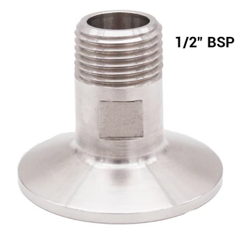 

1.5" TC x 1/2" Male BSP 50.5 mm OD Stainless Steel 304 Homebrew Clover Fitting