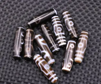 

N##1 Set of 10 PCS Super Treasure Tibetan Old Agate Multiple Symbols dZi Bead Amulet Talisman Treasure Making Jewelry LKbrother