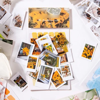 

30Pc Ins Beauty DIY Paper Diary Flower Stickers Chinese Journal Scrap Stationery