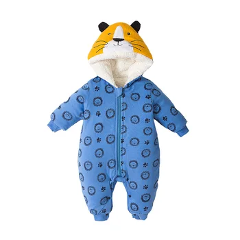 

2019 New Newborn Baby Girl Boy Hooded One-Pieces Romper Jumpsuit Winter Warm Clothes 0-24M Cute