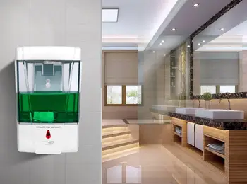 

700ml Wall Mounted Capacity Automatic Soap Dispenser Touchless Sensor Hand Sanitizer Detergent Dispenser For Bathroom Kitchen
