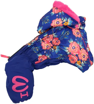 

FOR MY DOGS FOR MY DOGS overalls for dogs Flowers blue for girls FW508-2018 F