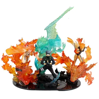

20-34CM Naruto Shippuden Uzumaki Naruto Uchiha Sasuke Hatake Kakashi PVC Action Figures Collection Toys Gift