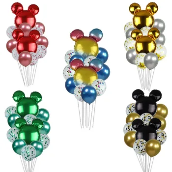 

12Pcs//lot Foil Balloons with Confetti Balloon Metal Latex Balloons Children Birthday Party Decorations Kids Gifts