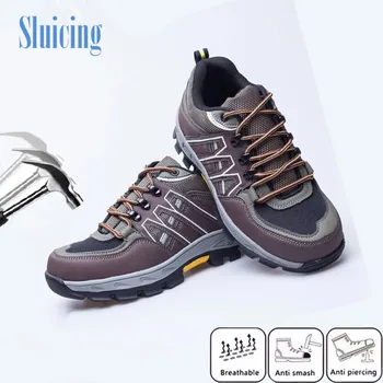 

steel toe work safetyshoes light smash proof puncture proof labor protection shoes men's and women's mountaineering sports shoes