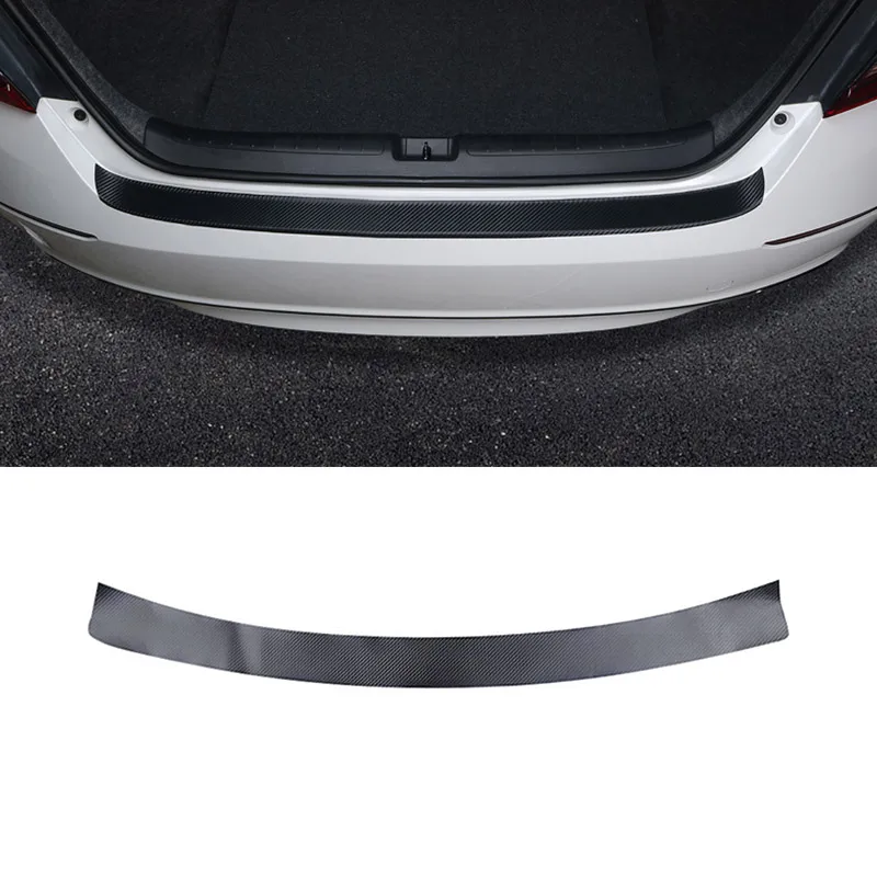 Hivotd For Volkswagen vw Tiguan 2 Car Accessories interior Rear Guard Bumper leather Sticker Sill Pad Car Styling Trim