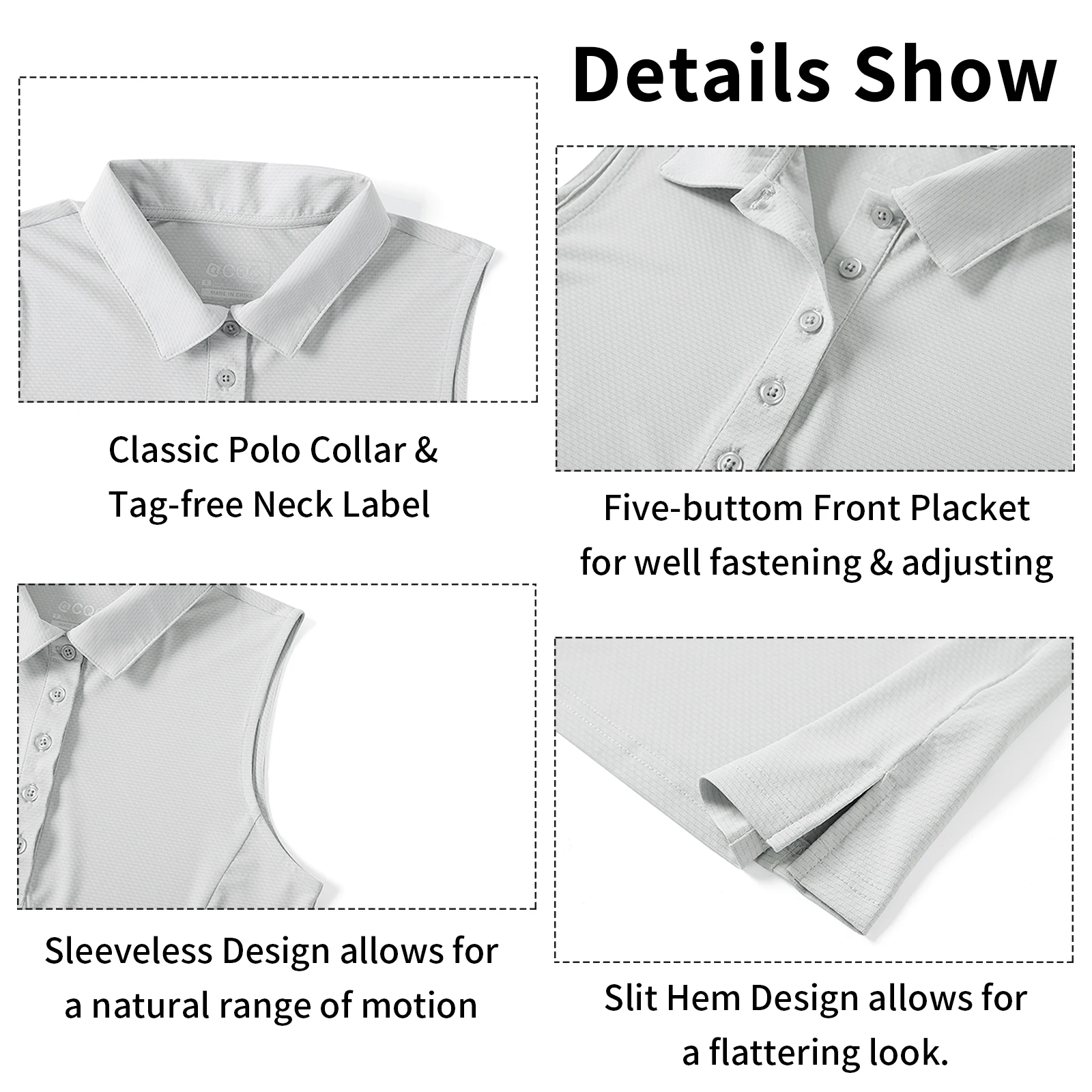 Golf Shirt for Women Quick Dry 50+ UV Protection Summer Wear