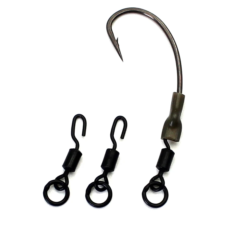 

20PCS Spinner Swivel for Ronnie Rig Carp Fishing Accessories for Carp Rig Micro Hook Swivel Tackle Quick Change