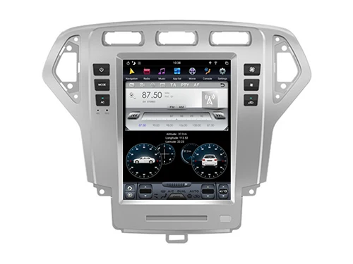 Китай хороший Tesla Android 8,1 навигация для FORD MONDEO серебро Bluetooth радио gps Мультимедиа PX6 процессор вертикальный экран