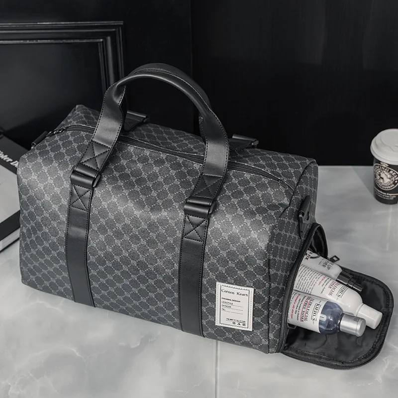 Luxury Leather Travel Bags Women Mens Luxury Travel Duffel Bag