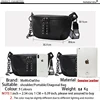 Genuine Leather Women Moon Chest Bag Female Wide Shoulder Strap Soft Small Girls Shoulder Bags Messenger Leather Crossbody Bags ► Photo 3/6