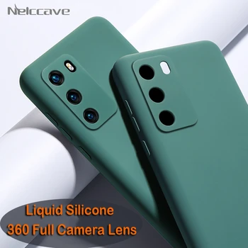

50Pcs Luxury Liquid Silicone Case For Huawei Honor 30 Pro 30S 20 V20 20i 10i 10 9i 9X V9 9A 8A V8 Candy Color Soft Rubber Cover