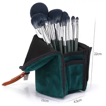 

14Pcs Dark Green Cosmetic Brushes Set Eye Shadow Foundation Blush Makeup Brush GXMC