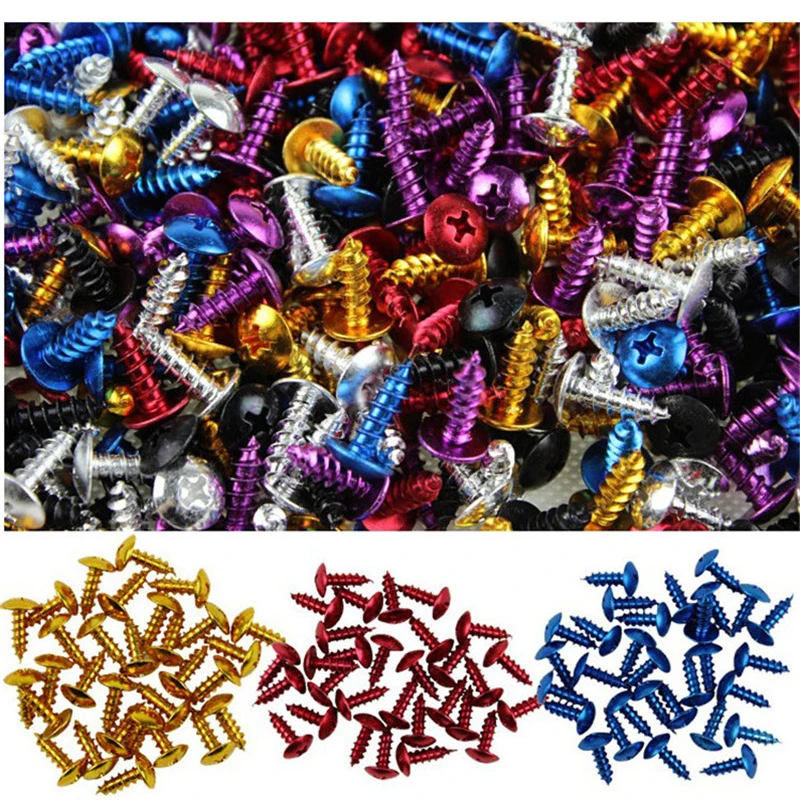 Motorcycle Screws 30 PCS Moto Parts Universal Motorbike Screws Fixed Accessories Motorcycle Bolts Kit Fastener