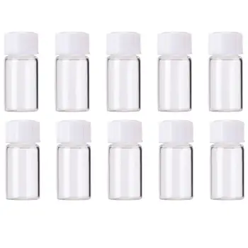 

Glass Container Laboratory Chemical Biomedical Seed Medicine 10pcs/Set 3.0ml Safe Convenient Glass Vials Leak Proof Reagent