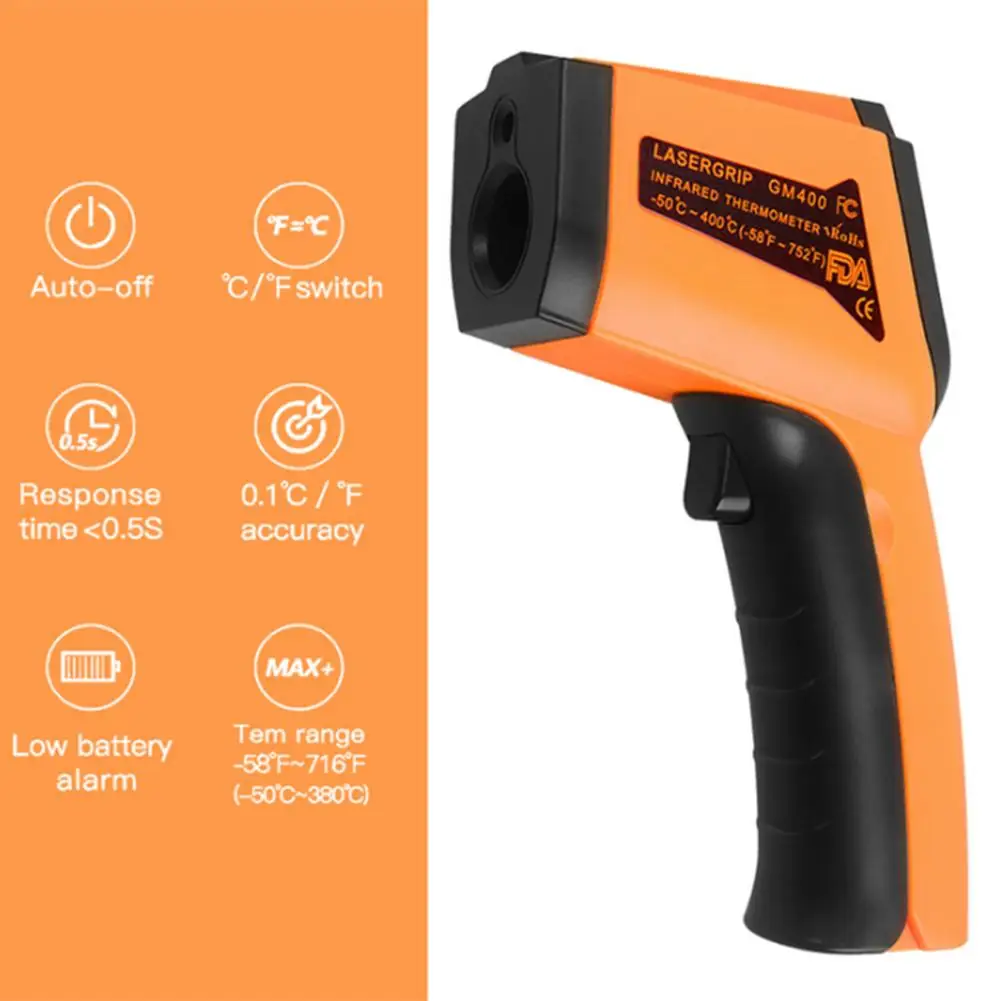 

High Quality Non-contact Digital -50 Degree To 40 Degree Infrared Thermometer With LCD Display For Temperature Measurement