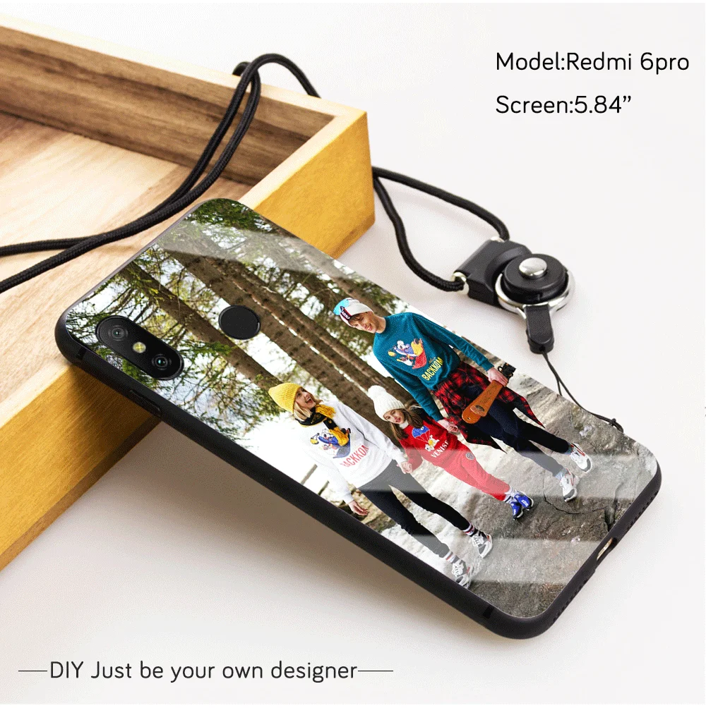 Индивидуальный индивидуальный чехол для телефона из закаленного стекла для Xiaomi mi 9 SE 8 A3 Lite 5X 6X F1 Red mi Note 8 7 6 5 Pro mi x 2s 3