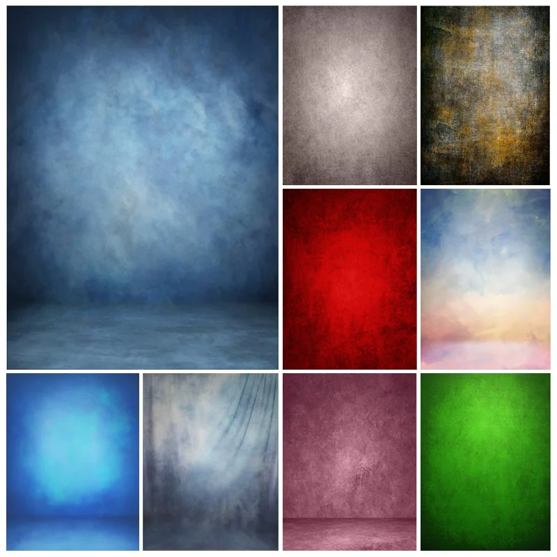 

SHENGYONGBAO Solid Color Gradient Vintage Photography Background Newborn Baby Backdrops For Photo Studio Props 210318XRM-04