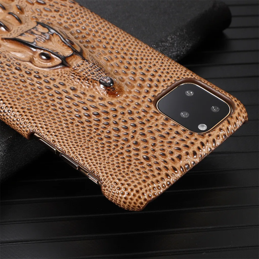 Роскошный 3D крокодиловый Чехол для телефона для Iphone 11 Pro Max кожаный чехол для телефона для Iphone 11 Pro Max Износостойкий чехол для телефона