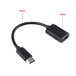 11 металлический USB C 3,1 type C Мужской к USB Женский OTG кабель для передачи данных для samsung Android смартфон синхронизация конвертер адаптер для