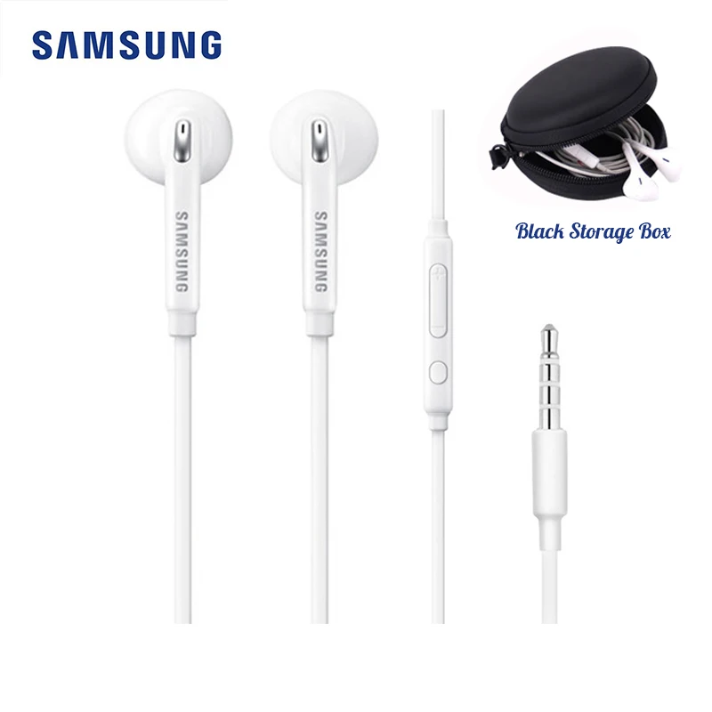 White With BOX Проводная гарнитура samsung EG920 с разъемом 3,5 мм, динамик, микрофон, наушники, Поддержка Android IOS, для Xiaomi, huawei, samsung - Цвет: White With BOX
