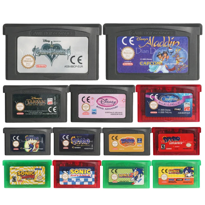 32 Bit Video Game Cartridge Console Card Spyro Sonic Series Us Eu Version For Nintendo Gba Memory Cards Aliexpress 32 Bit Video Game Cartridge Console Card Spyro Sonic Series Us Eu Version For Nintendo Gba Memory Cards Aliexpress