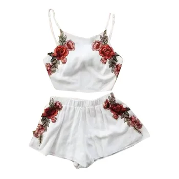 

Women Flower Sexy Lingerie Hot Erotic Underwear Femme Straps Porno Bra and Panty Pajamas Set Babydoll Sexy Langerie Sleepwear