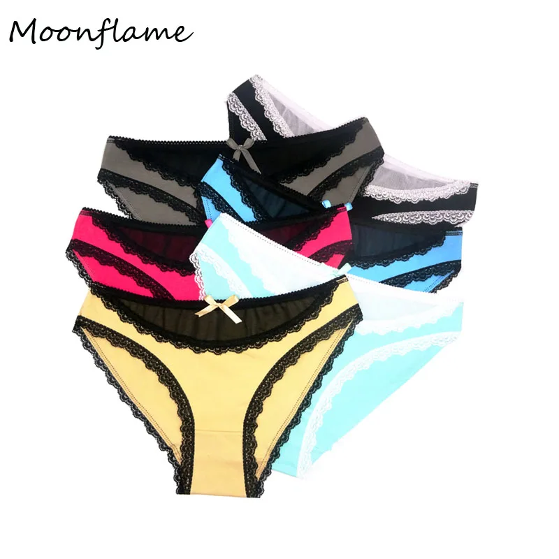 Новое поступление женское нижнее белье Moonflame 5 шт./лот сексуальные кружевные