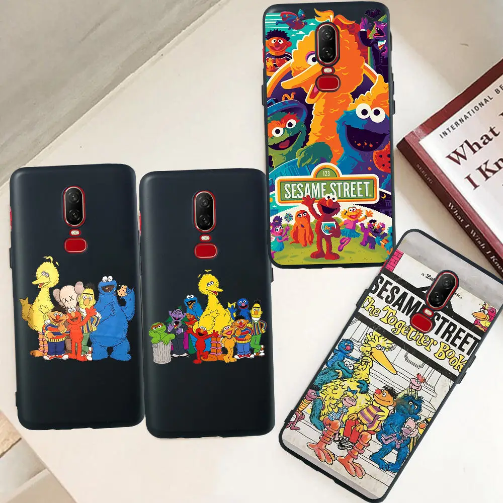 Милый чехол для телефона с персонажами из мультфильмов Улица Сезам Oneplus 7 Pro 6 5 6T 5T