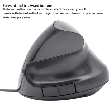 

USB Wired Ergonomic Vertical Mouse Upright Mouse 5 Button Optical Mouse Wired Ergonomic Gaming Mouse for PC/Laptop