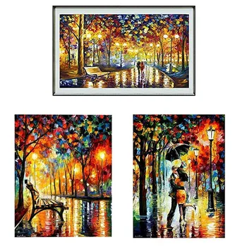 

DIY Cross-stitch Lighting Scene Diamond Painting Sticker Kits Arts Crafts Pack of 3(40x50cm,30x40cm,30x40cm)
