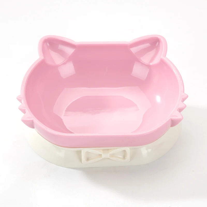 Hipidog Прямая поставка миска для кошки пластиковая миска для домашних животных для собаки - Цвет: Pink