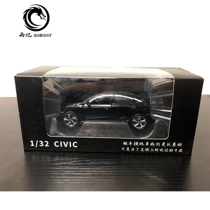 JK 1/32 масштабная модель автомобиля игрушки Япония Honda Civic звук и свет литья под давлением Металл тянет назад модель автомобиля игрушка для подарка, дети, коллекция