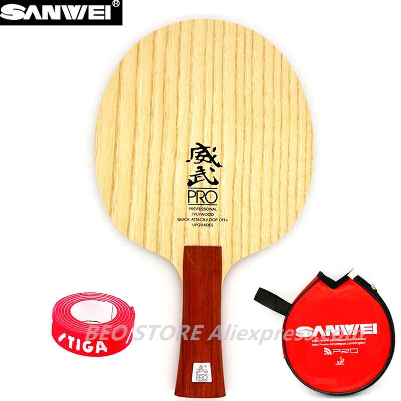 

SANWEI V5 PRO Table tennis blade professional 7 plywood quicky attack+ loop OFF+ ping pong racket bat paddle