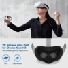 KIWI design Ultra Thin 0.8 mm VR Silicone VR Facial Interface For Oculus Quest 2 With Lens Cover Gaming Face Cover Pads ► Photo 2/6