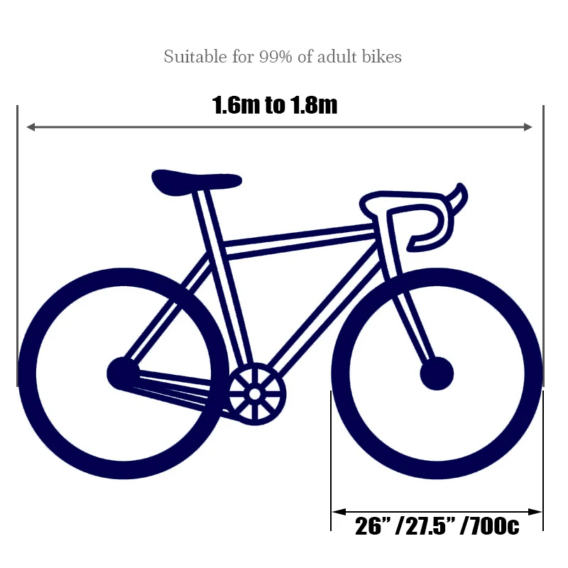 Indoor Portable Elastic Fabric Bicycle Dust Cover