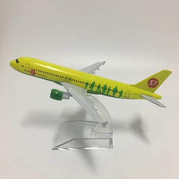 JASON TUTU 16cm Russia Siberia S7 Airlines Airbus A320 Plane Model Airplane Aircraft Model Diecast Metal 1:400 scale Planes 1