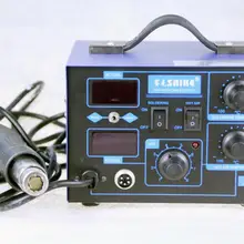 SAIKE 952D 2 в 1 SMD паяльная станция горячего воздуха пистолет паяльник Распайка 220 В 110 В