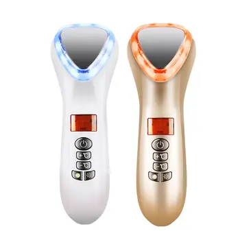 

Portable Handheld LED Hot Cold Hammer Ultrasonic Cryotherapy Facial Lifting Vibration Massager Face Body Spa Beauty Instrument