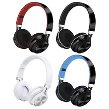 Беспроводные спортивные наушники Bluetooth 5,0, складные наушники с глубоким басом, Hi-Fi стерео наушники с шумоподавлением для смартфонов, ПК, ноутбуков