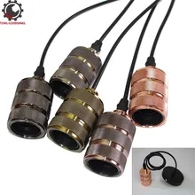 Ретро Винтаж Эдисона алюминий E27 E26 лампа база подвесной светильник E27 лампа база свет штуцеры для розеток винт база держатель лампы