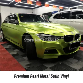 

Highest quality wrapping film electric lime Vinyl wrap matte metallic foil air bubble free for High-end car