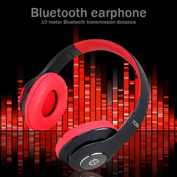 

TC555 Folding Wireless Headphone Adjustable Bluetooth Headset for PC Phone MP3 Use Time 4-6 Hours, Call Time 8-10 Hours