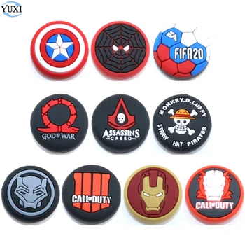 

YuXi 4pcs Thumb Stick Grip Cap Thumbstick Joystick Cover Case For Sony PS3 PS4 Slim Xbox One 360 Switch Pro Controller