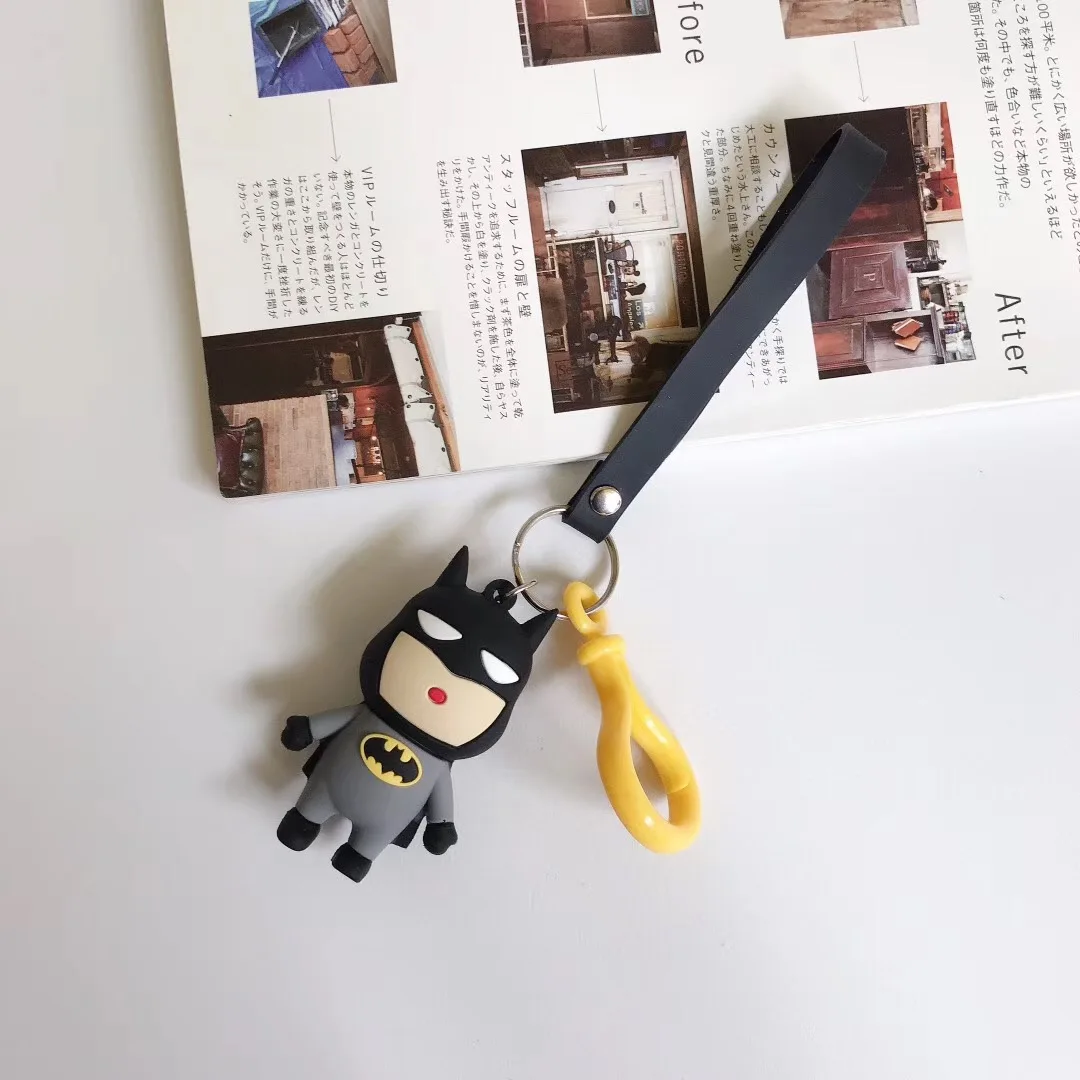 Marvel Avengers Keychain Toys For Airpods Backpack Pendant Superman Spiderman Batman Captain America Doll Model Case Earphone Accessories Aliexpress