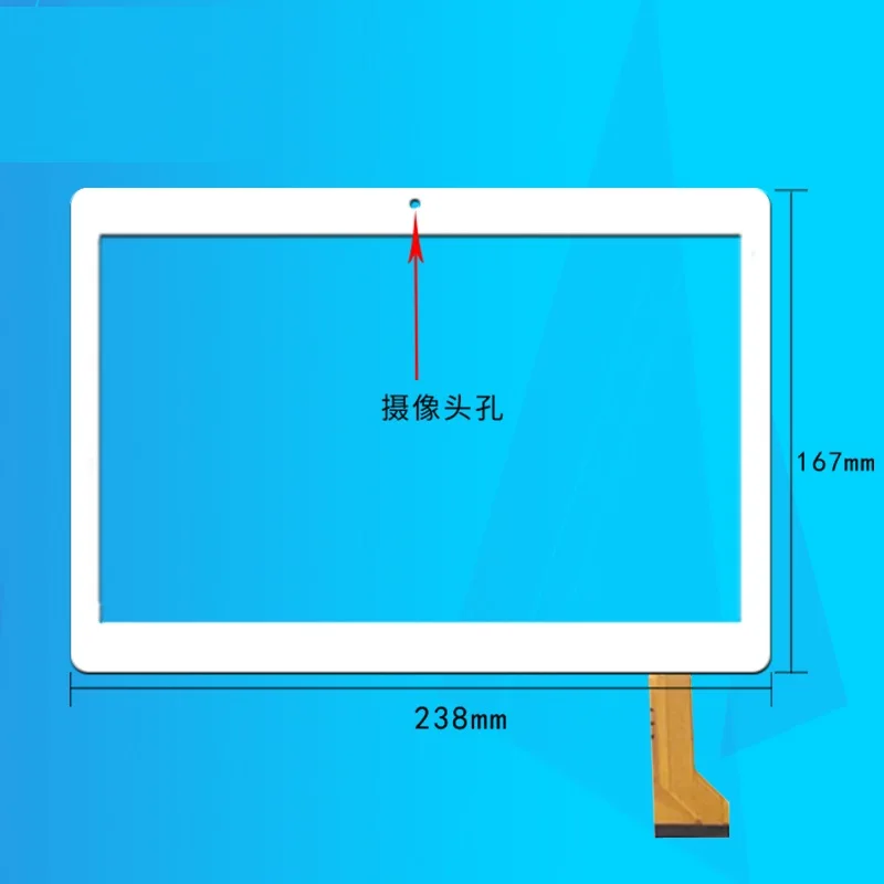 Для 10,1 ''дюймовый ANGS-CTP-101226 планшет внешний емкостный сенсорный экран дигитайзер панель сенсор Замена Phablet Multitouch