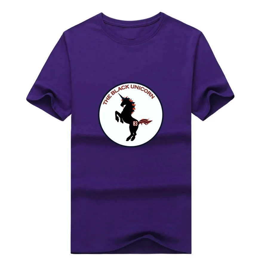 8 Новинка г.; футболка Martellus Bennett Black Unicorn Bears; хлопок - Цвет: 8